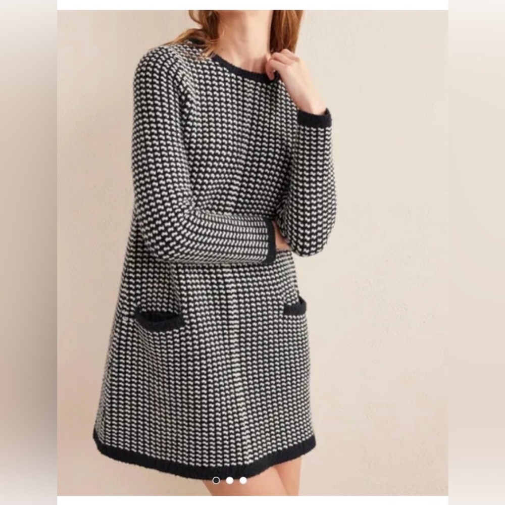 BODEN Wool blend chunky knit dress NWT